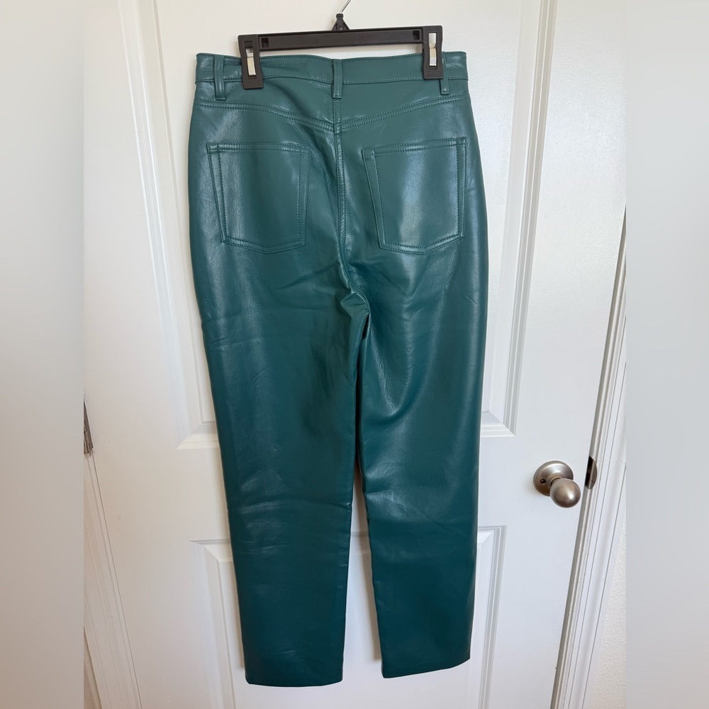 Aritzia Wilfred High Waisted Vegan Leather Pants Size 4 - Picture 3 of 4